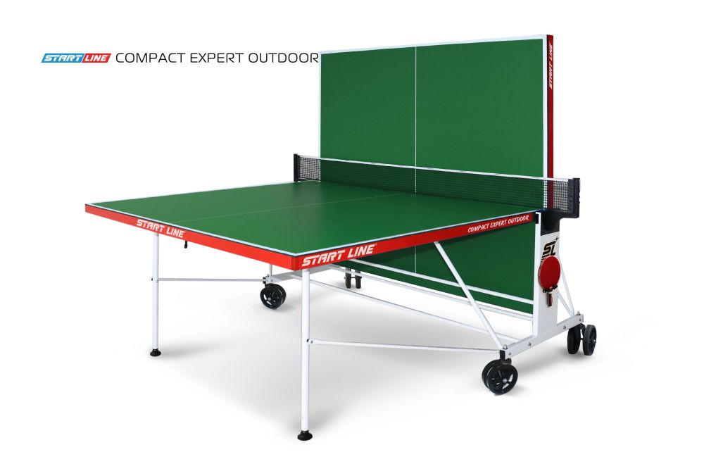 Стол теннисный Compact EXPERT 4 Всепогодный Зелёный