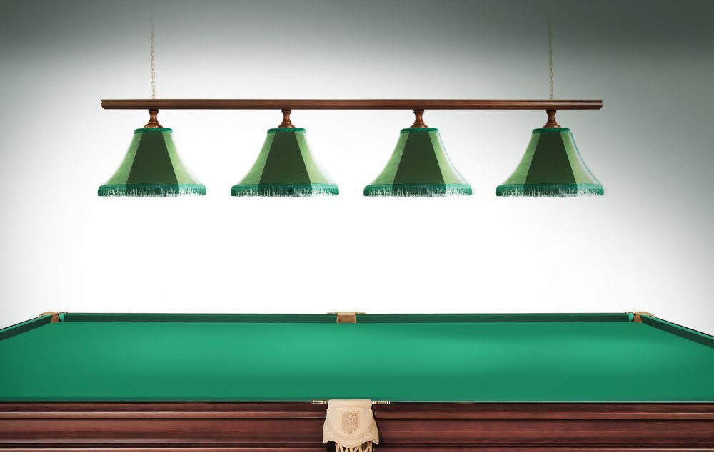 Лампа Классика 2 4пл. ясень (№3,бархат wine,бахрома желтая,фурнитура золото)