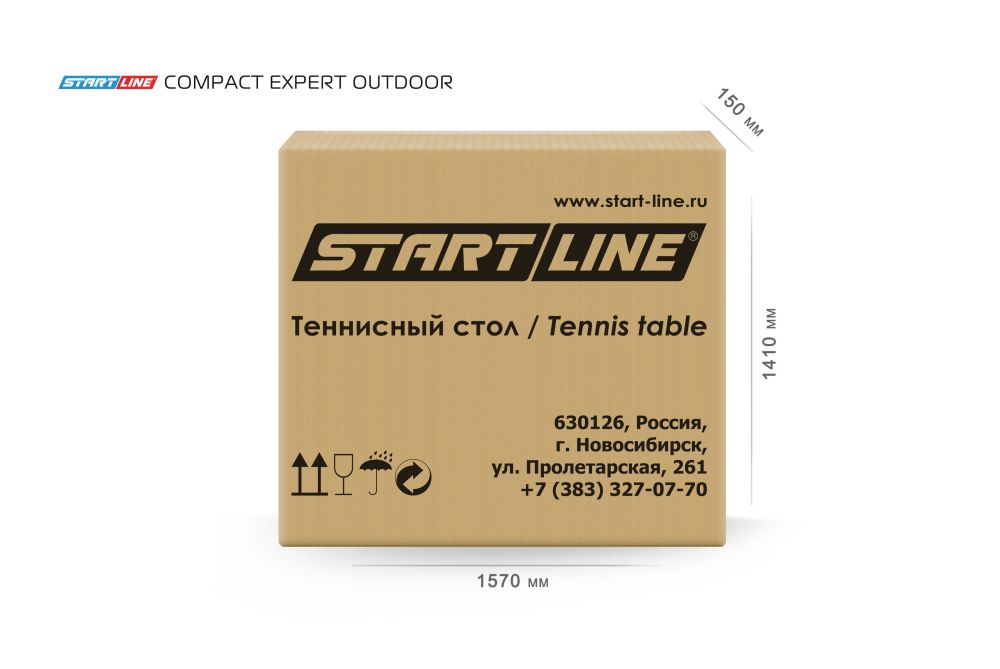 Стол теннисный Compact EXPERT 4 Всепогодный Синий