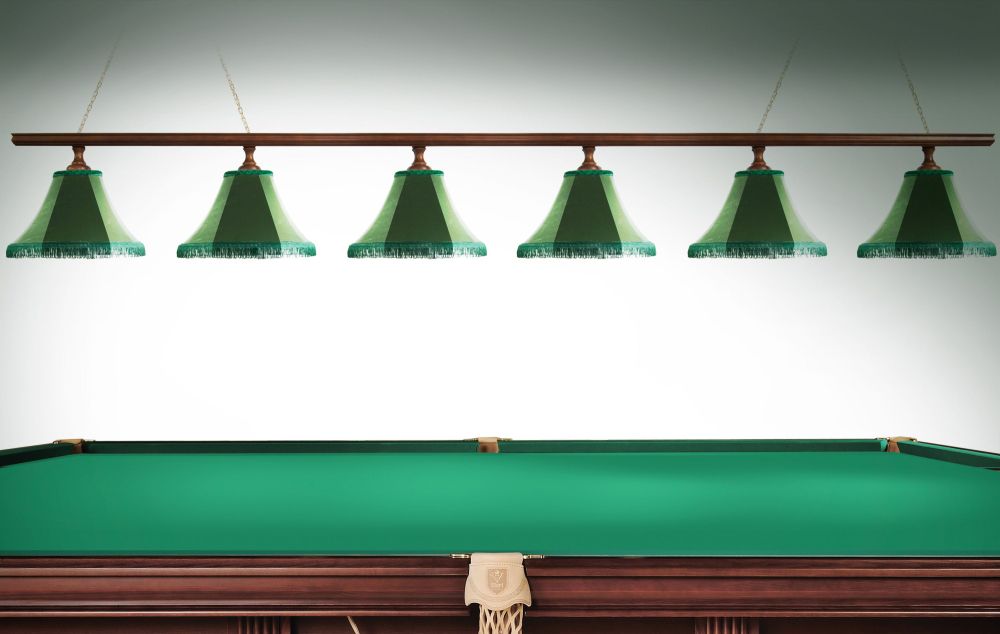 Лампа Классика 2 6пл. ясень (№1,бархат зеленый,бахрома желтая,фурнитура золото)