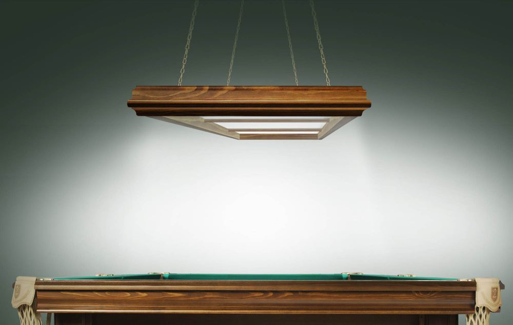 Лампа Evolution 3 секции ясень (ширина 600) (№2,фурнитура зеленая)