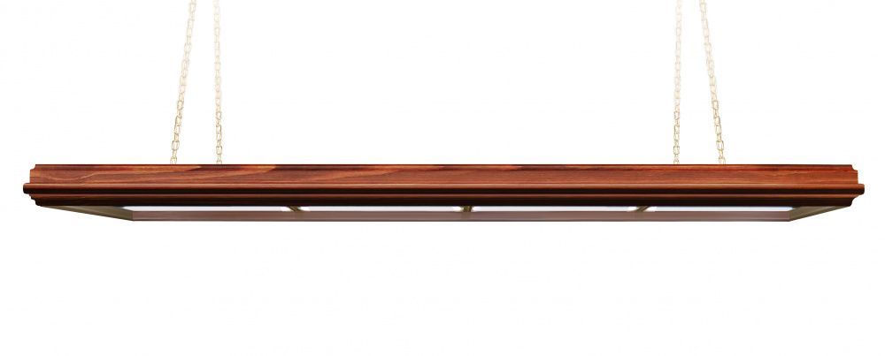 Лампа Evolution 4 секции сосна (ширина 600) (№6,фурнитура зеленая матовая)