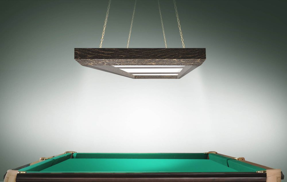 Лампа Evolution 3 секции ПВХ (ширина 600) (Пленка ПВХ Шелк Сталь,фурнитура медь)